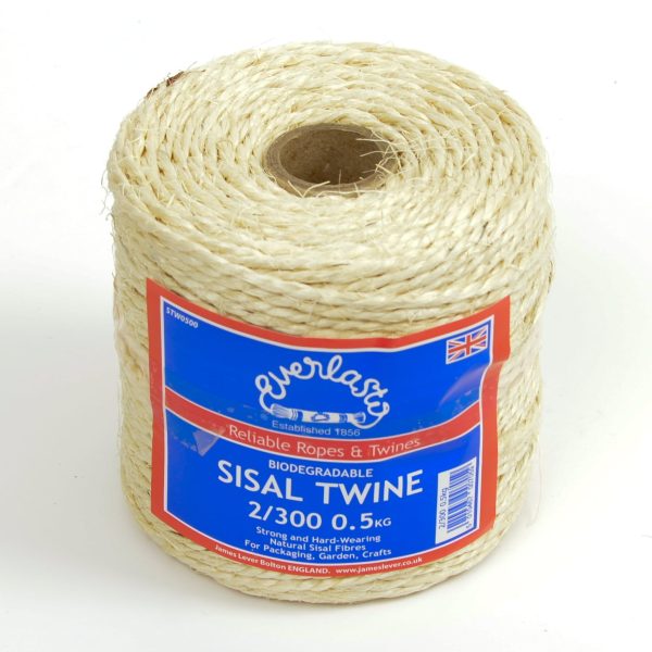 Sisal Twine 2/300 0.5Kg Spools 10 Pack