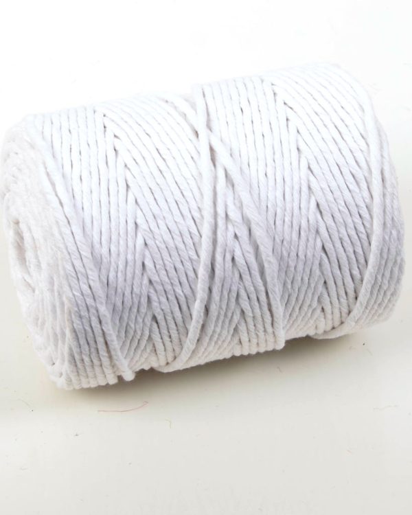 3mm Everlasto Soft Twist Bleached Cotton Piping Cord 1Kg Spool