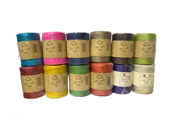 Assorted Coloured Jute Craft Twine Pack