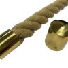 Twin Pack - Brass End Cap For 24mm Decking Rope - Image 3