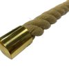 Twin Pack - Brass End Cap For 24mm Decking Rope - Image 2