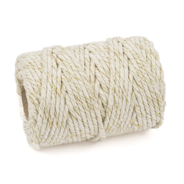 Chunky Bakers Twine Ivory Sparkle