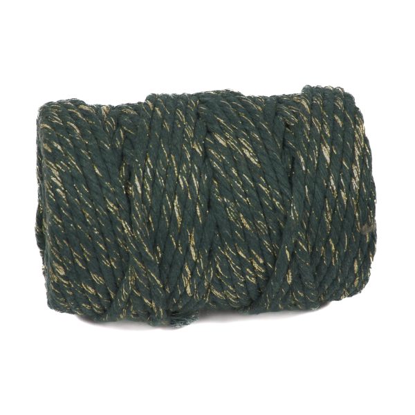 Chunky Bakers Twine Moss Sparkle