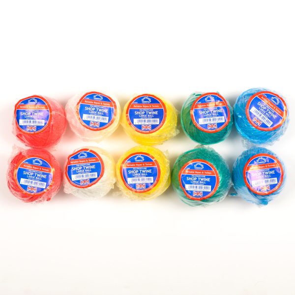 Everlasto Poly Shop Twine 100G Jumbo Balls Assorted 10 Pack