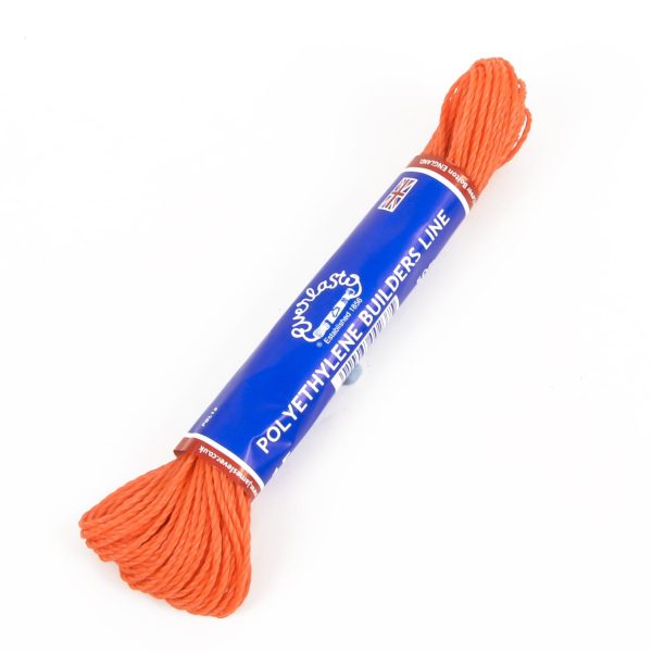 30m Hank Orange Polyethylene Builders Line