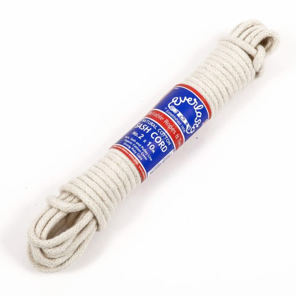 Everlasto Unwaxed Cotton Sash Cord 7mm X 50m