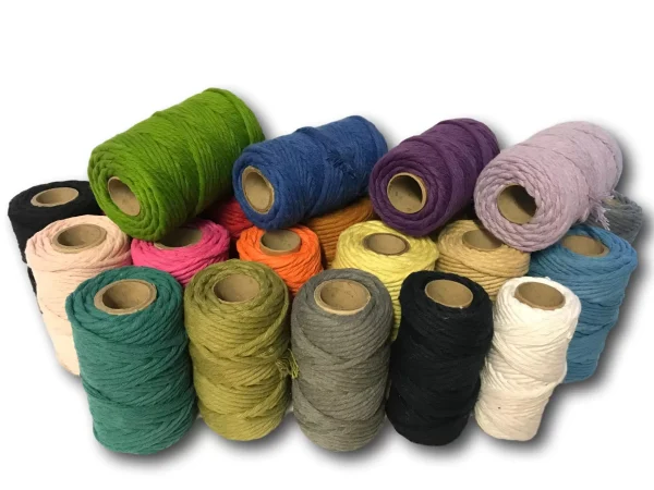 Assorted Pack - Macrame Cord/ Twine Coloured Spools