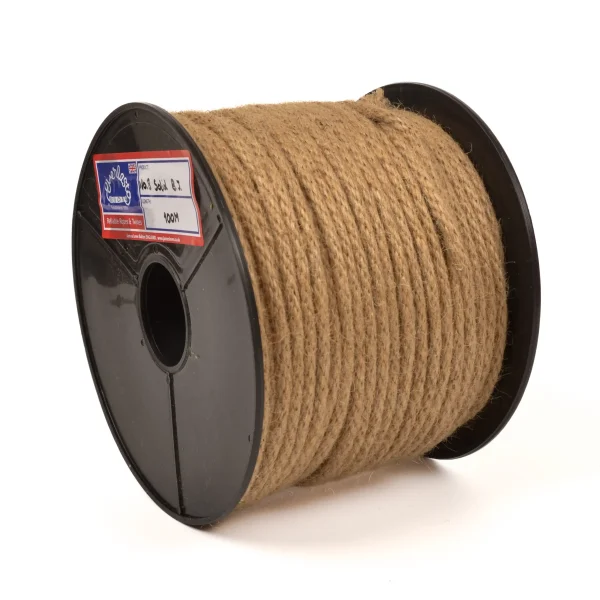 Everlasto No.8 (6.5mm) Solid Braided Jute Sash Cord x 25m