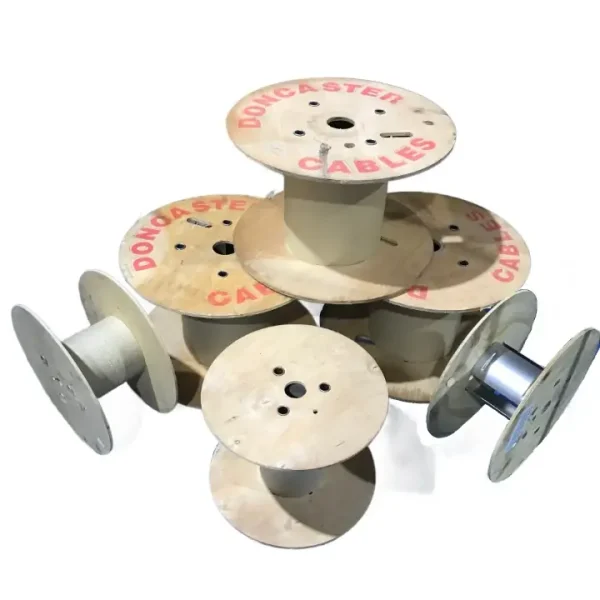 ASSORTED PLYWOOD FLANGED REELS