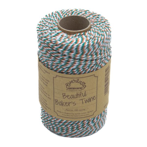 Bakers Twine Orange, White, Emerald 'St Patricks'