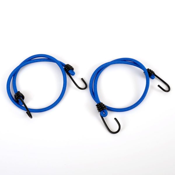 8mm x 80cm Blue Coloured Luggage Elastics