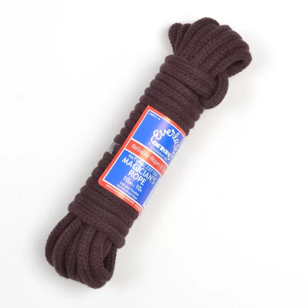 Brown Coloured Cotton Magicians Rope 10mm Diameter