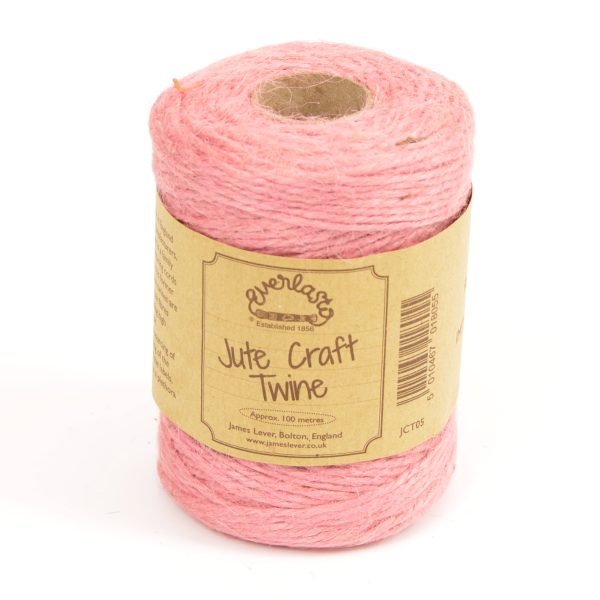 Candy Floss Coloured Jute Twine