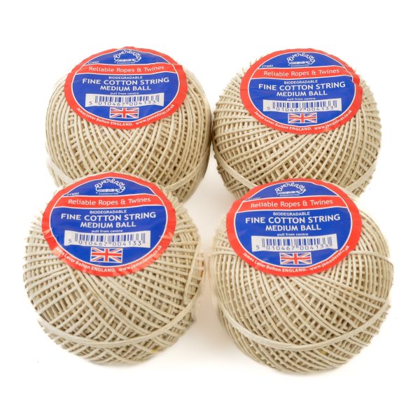 Everlasto Fine Cotton String 80G Balls 4 Pack