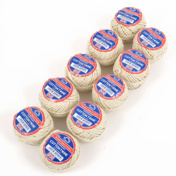 Everlasto 2mm X 40G medium Cotton Twine Balls 10 Pack