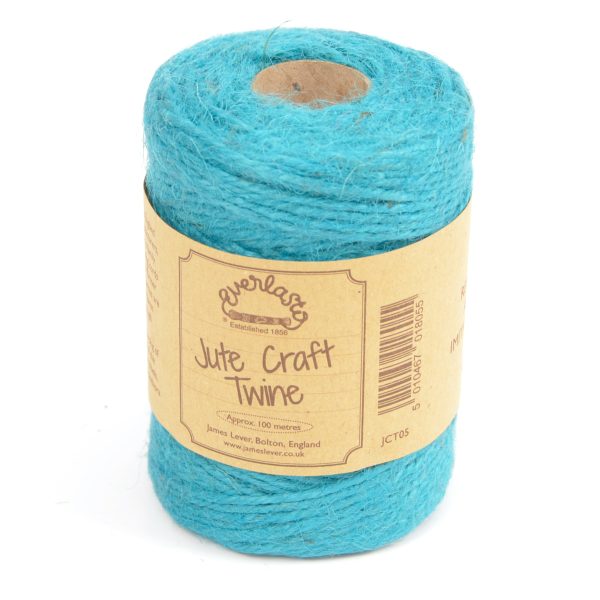 Cyan Coloured Jute Twine