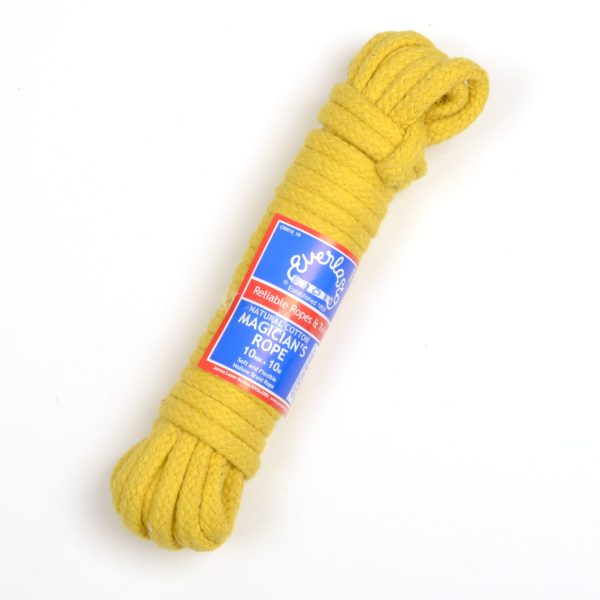 Daffodil Yellow Coloured Cotton magicians Rope 10mm Diameter