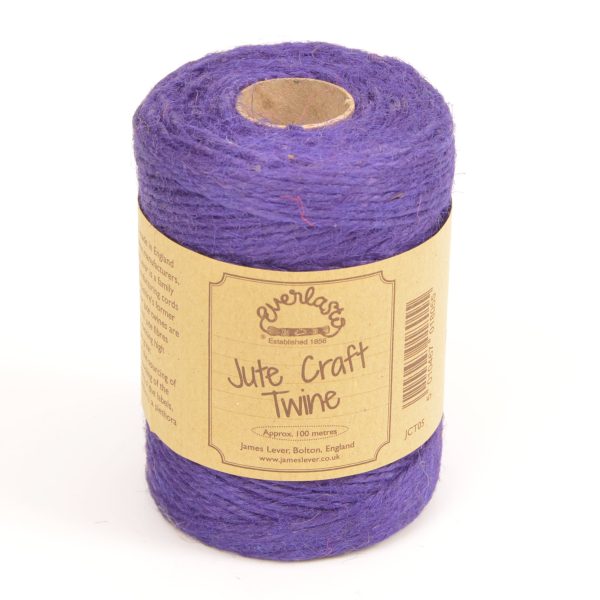 Deep Purple Coloured Jute Twine