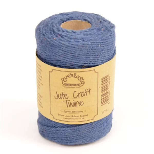 Denim Blue Coloured Jute Twine