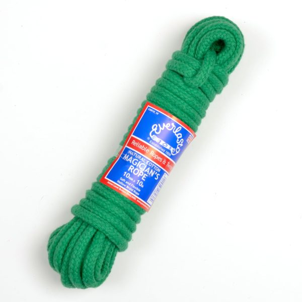 Emerald Coloured Cotton Magicians Rope 10mm Diameter