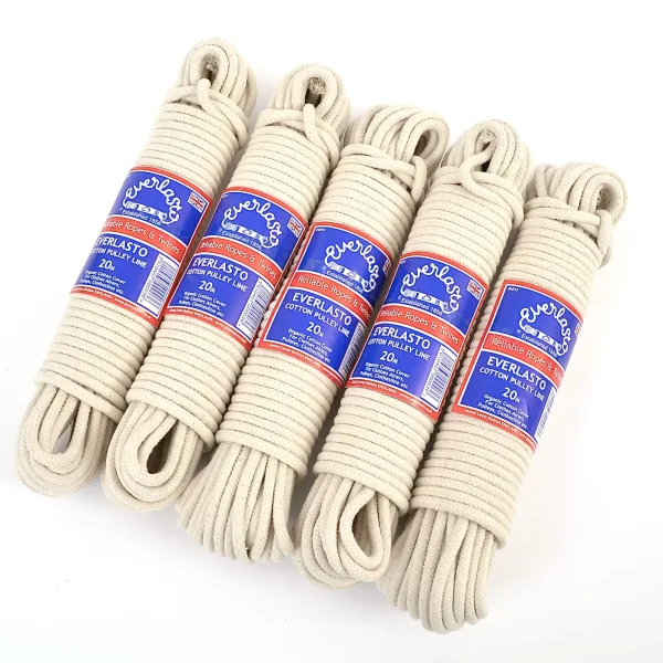 Everlasto Cotton Pulley Line 10m 5 Pack