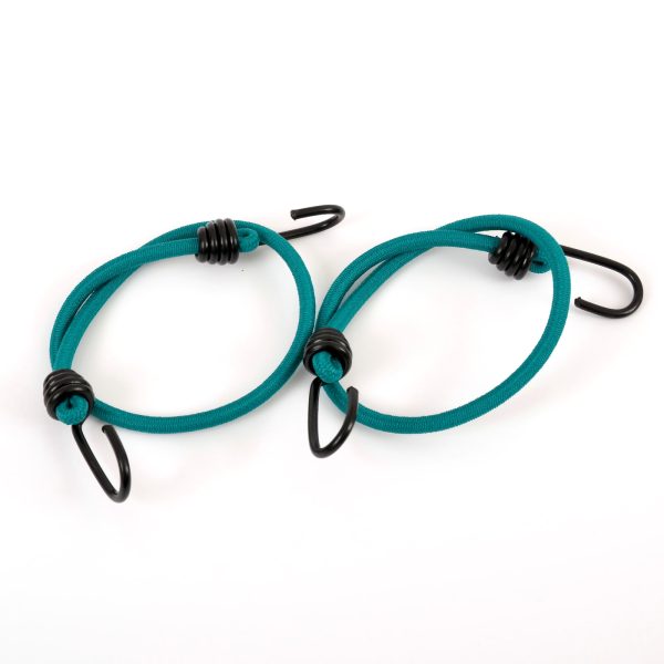 8mm x 60cm Green Coloured Luggage Elastics