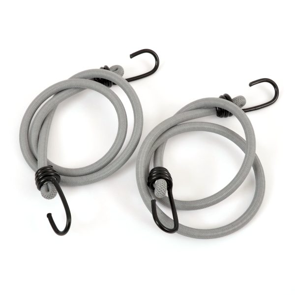 8mm x 100cm Grey Coloured Luggage Elastics