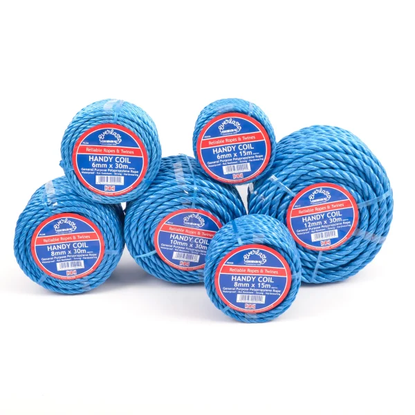 Blue Polypropylene Handy Coil 12mm X 10m 6 Pack