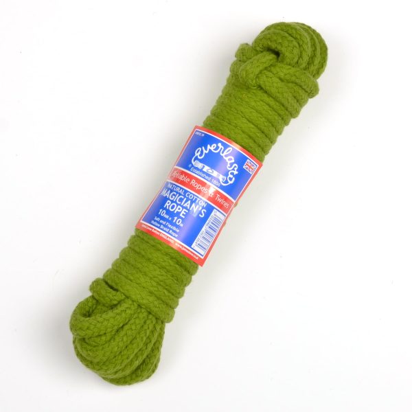Lime Coloured Cotton Magicians Rope 6mm Diameter