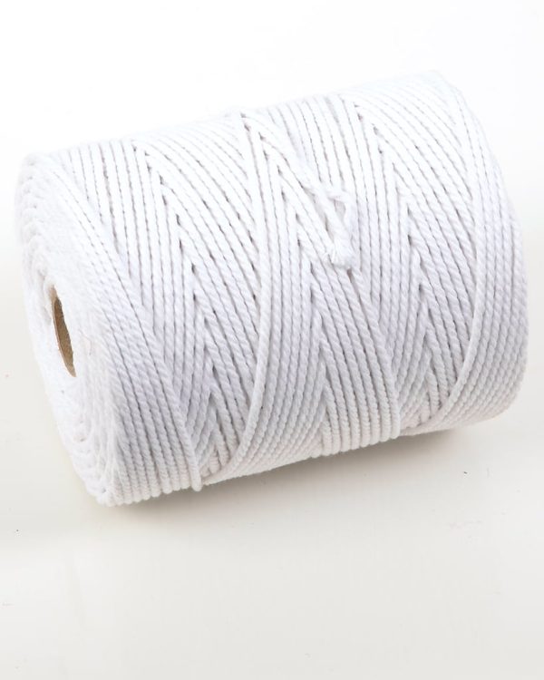 No.6 (6mm) Everlasto Bleached Cotton Piping Cord 1Kg Spool