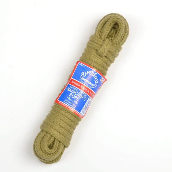Olive Coloured Cotton Magicians Rope 10mm Diameter