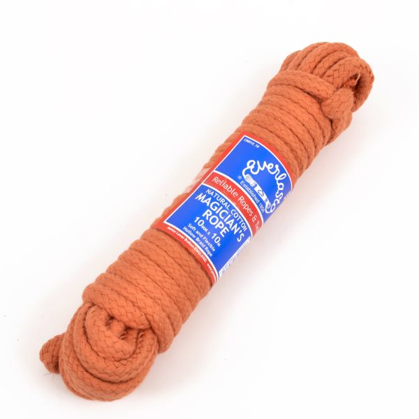 Orange Coloured Cotton Magicians Rope 6mm Diameter