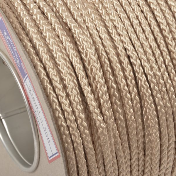 Braided Polyester Cord Metallic Gold 6mm X 50m