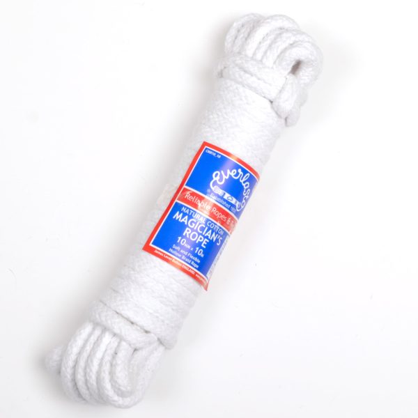 Snow White Coloured Cotton Magicians Rope 6mm Diameter