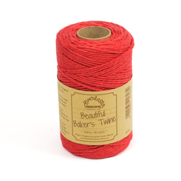 Solid Bakers Twine Beefeater Red
