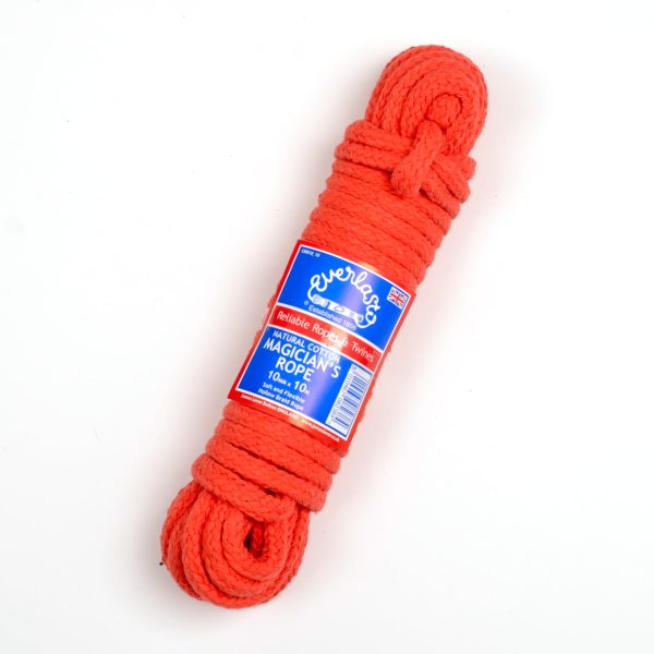 Strawberry Coloured Cotton Magicians Rope 6mm Diameter