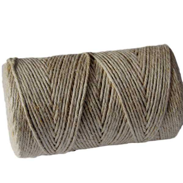 Thick Unpolished Flax Twine 500G Spool 3mm Approx