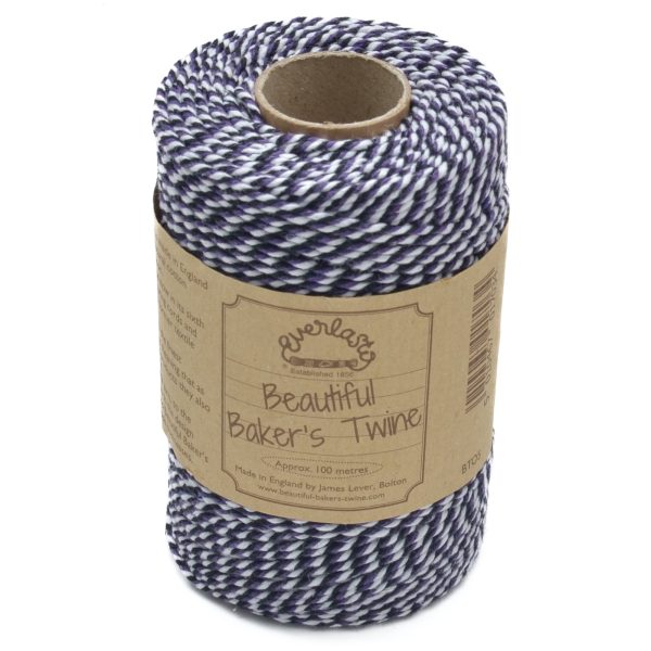 Bakers Twine Violet White And Black