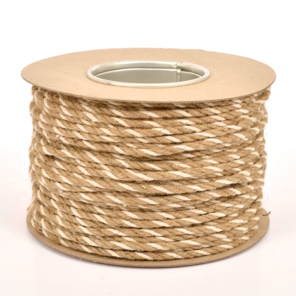 Everlasto Twisted Jute/Cotton Rope 6mm X 50m