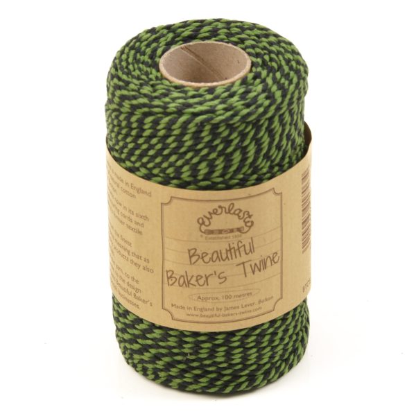 Bakers Twine Black And Lime