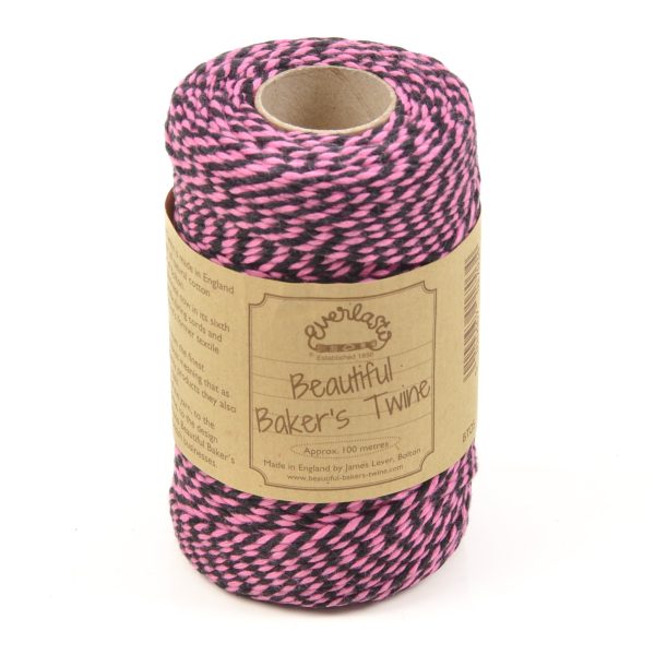 Bakers Twine Pink And Black