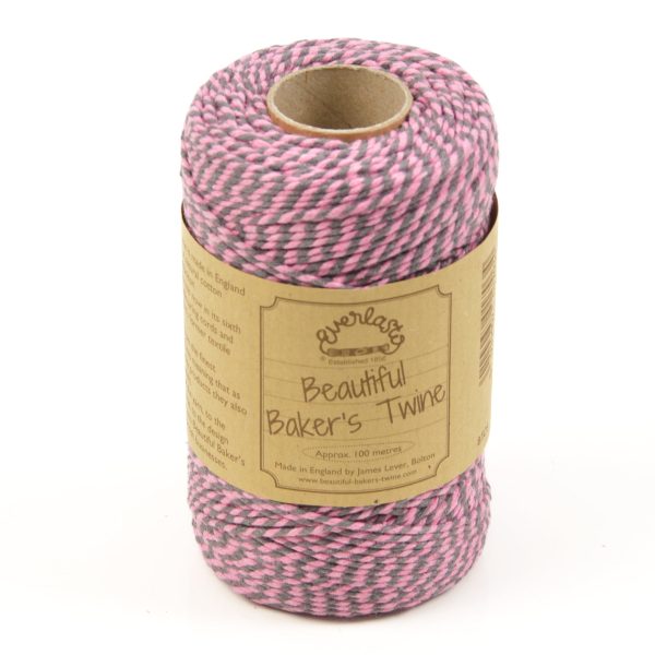 Bakers Twine Pink And Slate