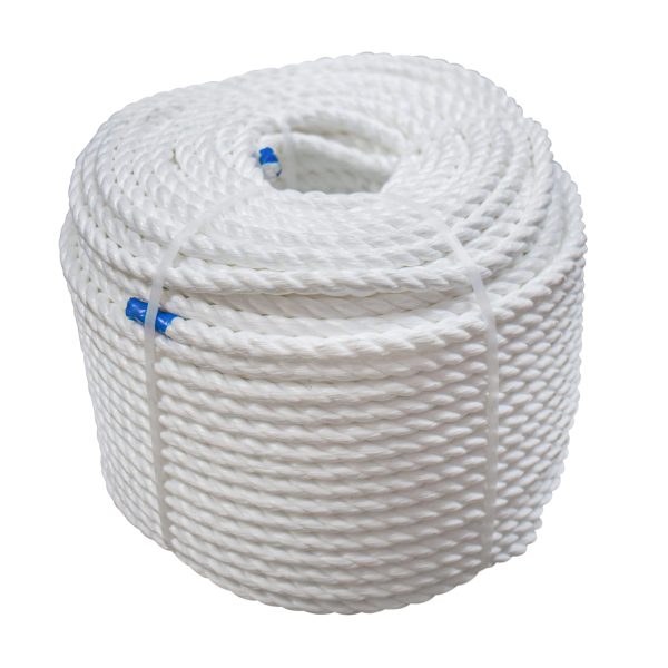 White Cricket Boundary Rope -  24mm X 50m